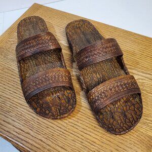 Just Speed Slide Sandals Women Size 9 Brown Textured Rubber Water Proof Sandals